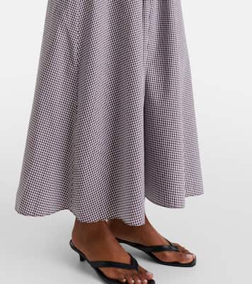 Eudora gingham cotton-blend maxi dress | Faithfull