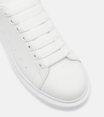 Oversized embellished leather sneakers | McQueen