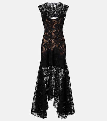 Janica silk lace gown | Costarellos