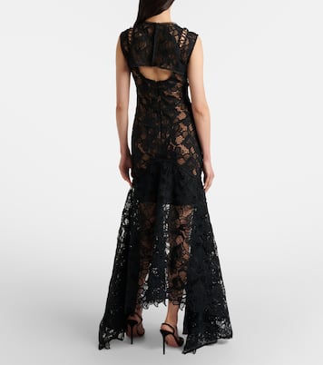 Janica silk lace gown | Costarellos