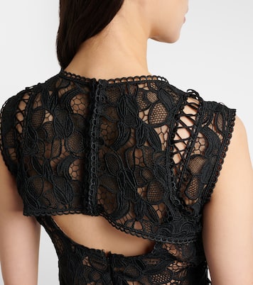 Janica silk lace gown | Costarellos