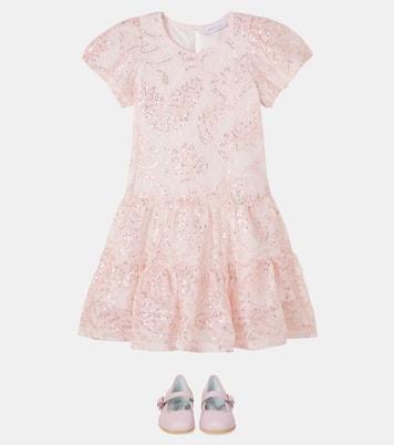 Sequined tiered dress | Monnalisa