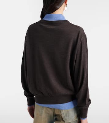 Layered wool polo sweater  | Acne Studios