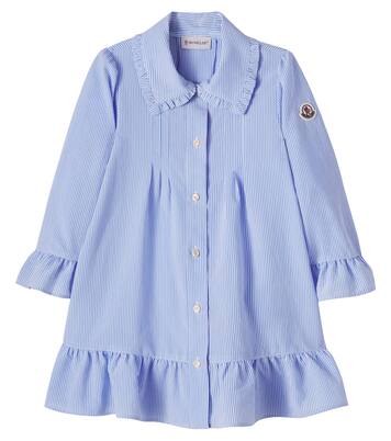 Ruffled striped shirt dress | Moncler Enfant