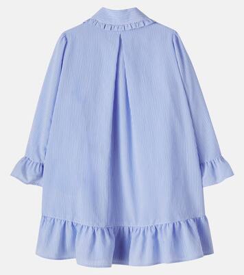 Ruffled striped shirt dress | Moncler Enfant