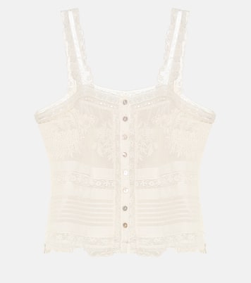 Camisole Sully in cotone | LoveShackFancy