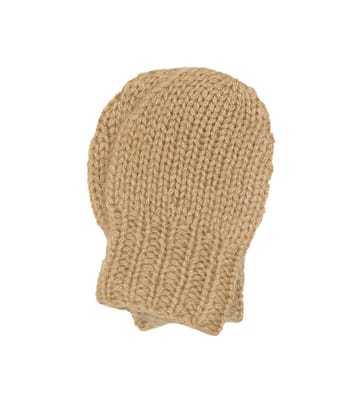 Baby Corncrake cashmere mittens | Caramel