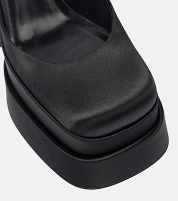 Medusa Aevitas satin platform pumps | Versace