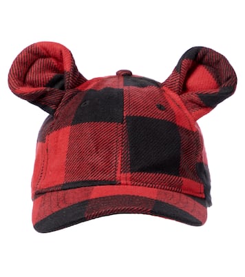 Gorra de algodón a cuadros | Palm Angels Kids