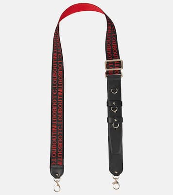 Tracolla in jacquard con pelle | Christian Louboutin