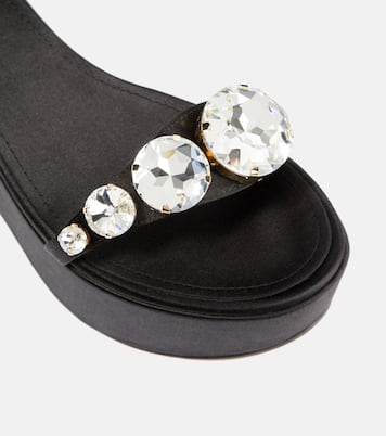 Sandalias de satén adornadas | Giambattista Valli