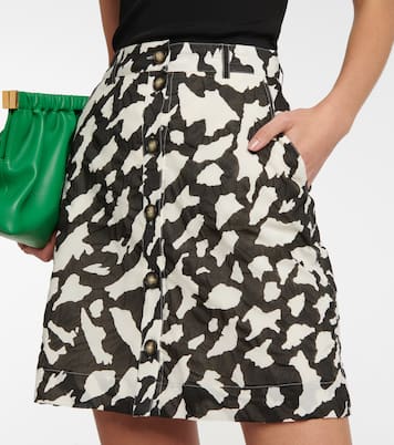 Lycka printed cotton miniskirt | Nanushka