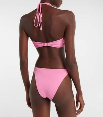 Twist-detail halterneck bikini top | Magda Butrym