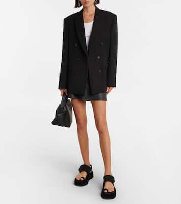 Neoprene and suede platform sandals | Wardrobe.NYC