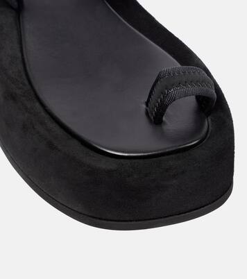 Neoprene and suede platform sandals | Wardrobe.NYC