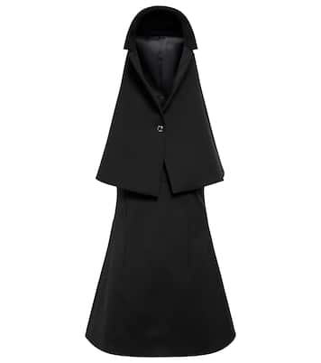 Convertible A-line twill minidress | Coperni
