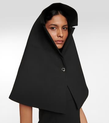 Convertible A-line twill minidress | Coperni