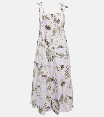 Midikleid Georgiana aus Baumwolle und Seide | Erdem