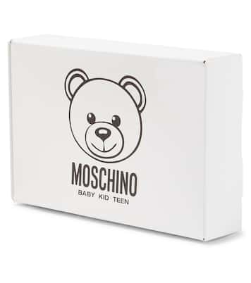 Baby - Tutina, cappello e bavaglino in misto cotone | Moschino Kids