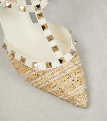 Escarpins Rockstud en tweed et cuir | Valentino Garavani