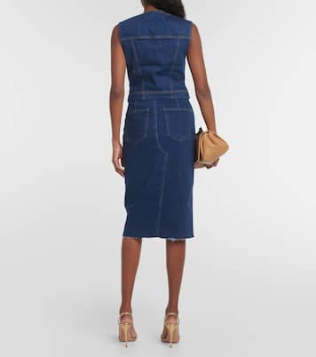 Gilet de costume Valeria en jean | Veronica Beard