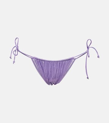Slip bikini String metallizzato | Norma Kamali