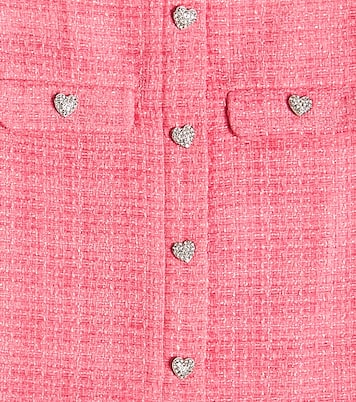 Minigonna in bouclé con cristalli | Self-Portrait Kids