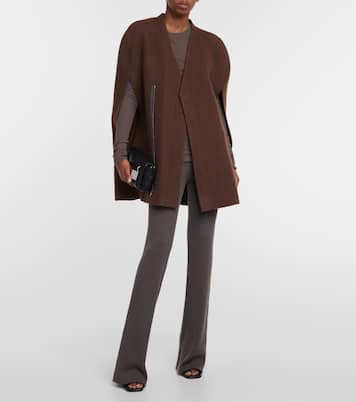 Wool zipped cape | Rick Owens