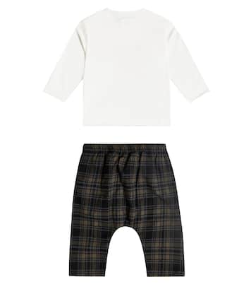 Baby checked top and pants set | Il Gufo