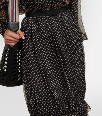 Gonna lunga in seta con stampa | Etro
