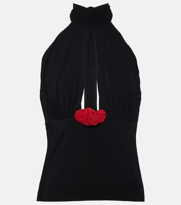 Cutout halterneck jersey top | Magda Butrym