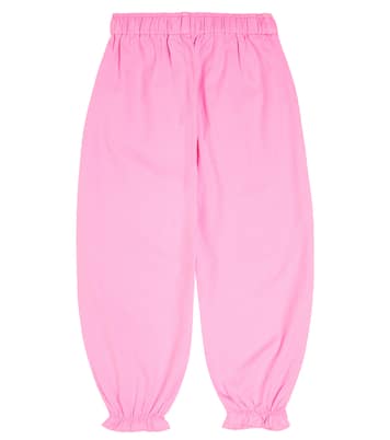 Pantaloni in cotone con stampa e volant | Tinycottons