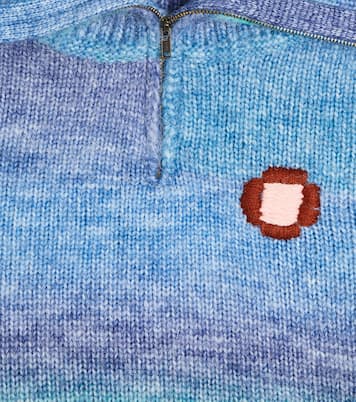 Pullover Flower con mezza zip | Jellymallow
