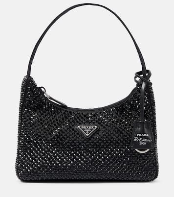 Borsa in raso con cristalli | Prada