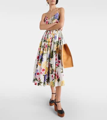 Espadrilles compensées en cuir à logo | Dolce&Gabbana