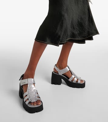 Plateausandalen Bulla Emma mit Glitter | Nodaleto