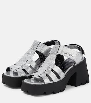 Plateausandalen Bulla Emma mit Glitter | Nodaleto