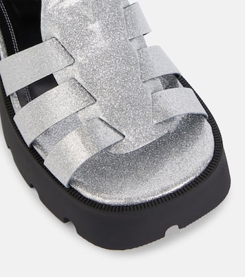 Plateausandalen Bulla Emma mit Glitter | Nodaleto
