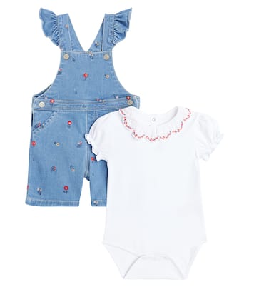 Bebé - set de mono en denim y body de algodón | Tartine et Chocolat