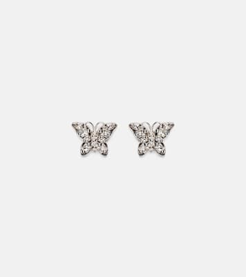 Boucles d'oreilles Fireworks Butterfly en or blanc 18 ct et diamants | Suzanne Kalan