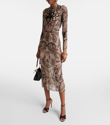 Vestido midi de tul estampado | Etro