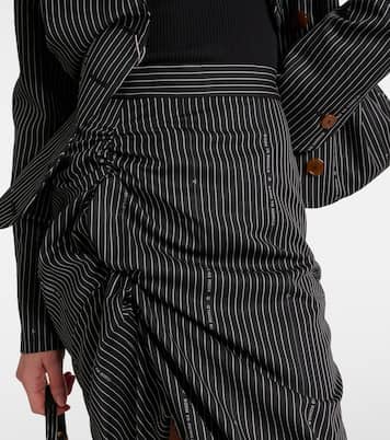 Gonna midi in lana e cotone a righe | Vivienne Westwood