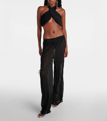 Mika high-rise straight pants | Jade Swim