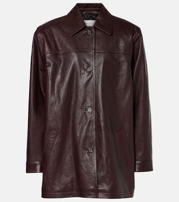 Oversized leather jacket | Magda Butrym