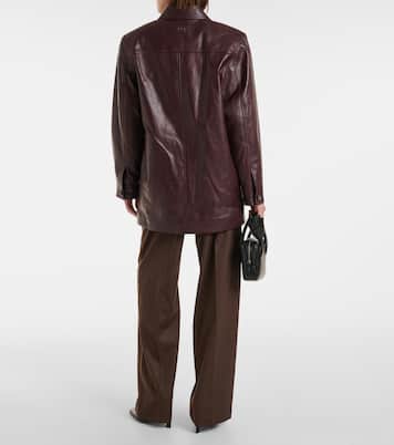Oversized leather jacket | Magda Butrym