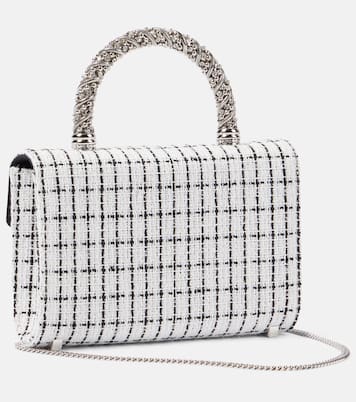 Sac Envelope Flower Jewel en tweed | Roger Vivier