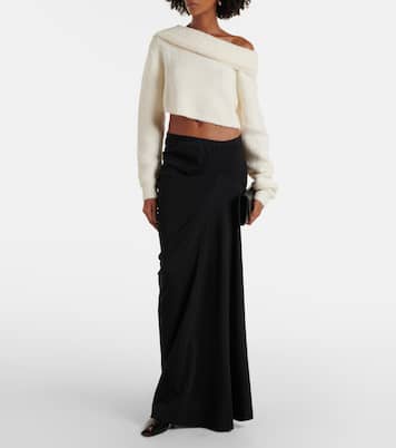 Off-shoulder bouclé sweater | Christopher Esber