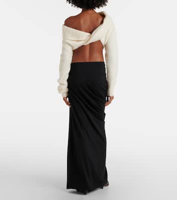 Off-shoulder bouclé sweater | Christopher Esber