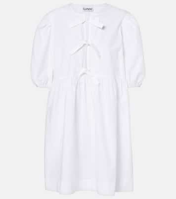 Minikleid aus Baumwollpopeline | Ganni