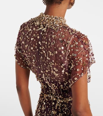 Abito lungo con paillettes | Jenny Packham